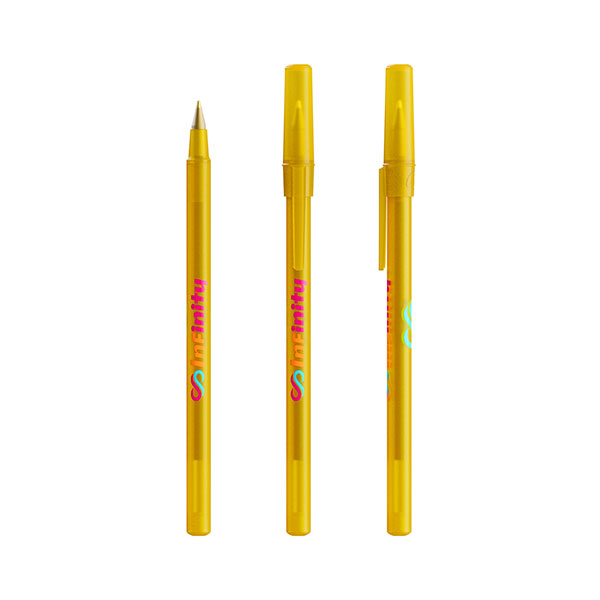 Q111 BIC Round Stic Ballpen - Full Colour
