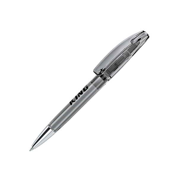 H045 senator Bridge Clear Plastic Ballpen with Metal Tip