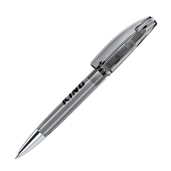 H045 senator Bridge Clear Plastic Ballpen with Metal Tip