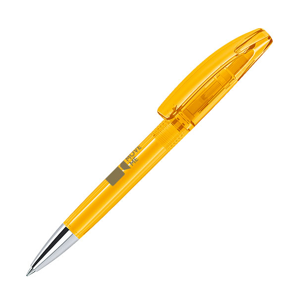 H045 senator Bridge Clear Plastic Ballpen with Metal Tip