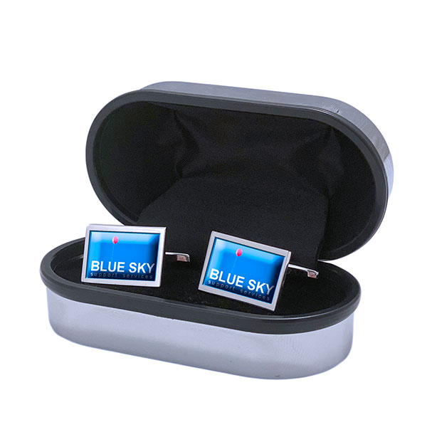 J133 Resin Dome Cufflinks - Full Colour