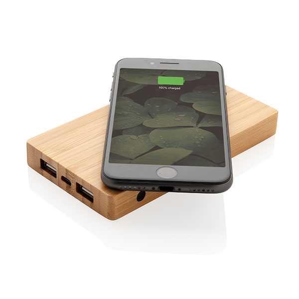 J069 XD-Design Bamboo 4000mAh Wireless Powerbank