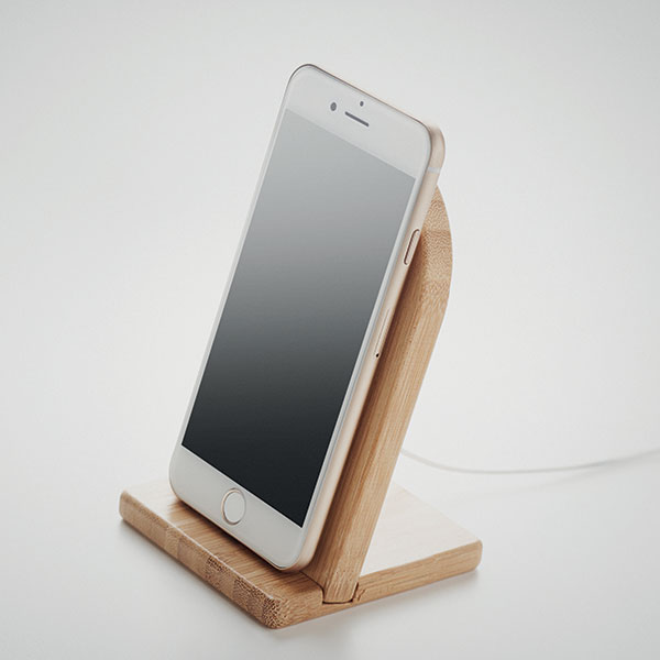 L082 Hintos Magnetic Bamboo Charger & Phone Stand