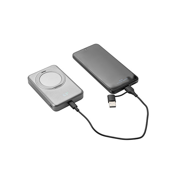 Q014 Magnetic 10000mAh Recycled Powerbank with Stand - Full Colour