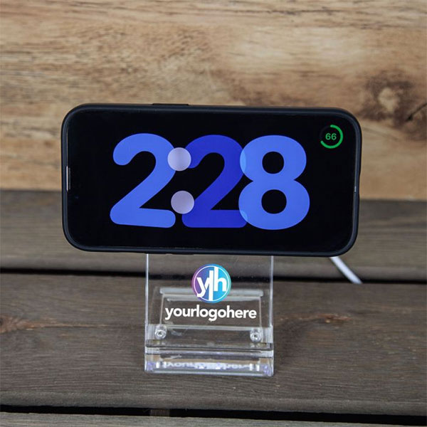 Q016 Clarion Transparent Wireless Charging Phone Stand