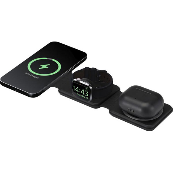 Q016 Armus 3 in 1 15W Foldable Wireless Charger - Full Colour