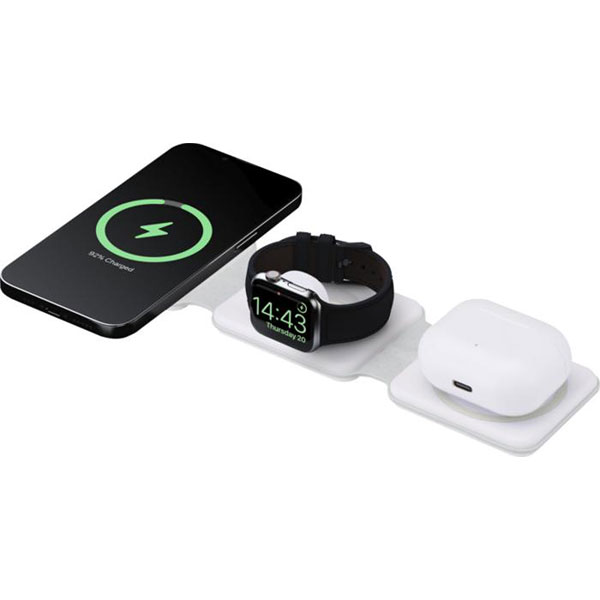Q016 Armus 3 in 1 15W Foldable Wireless Charger - Full Colour