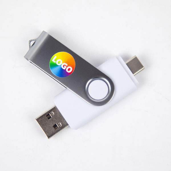 Q017 Dual Twister 8GB USB Flash Drive - Full Colour