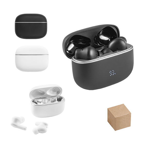 Q018 Noise Cancelling Wireless Earbuds in Recycled ABS Case