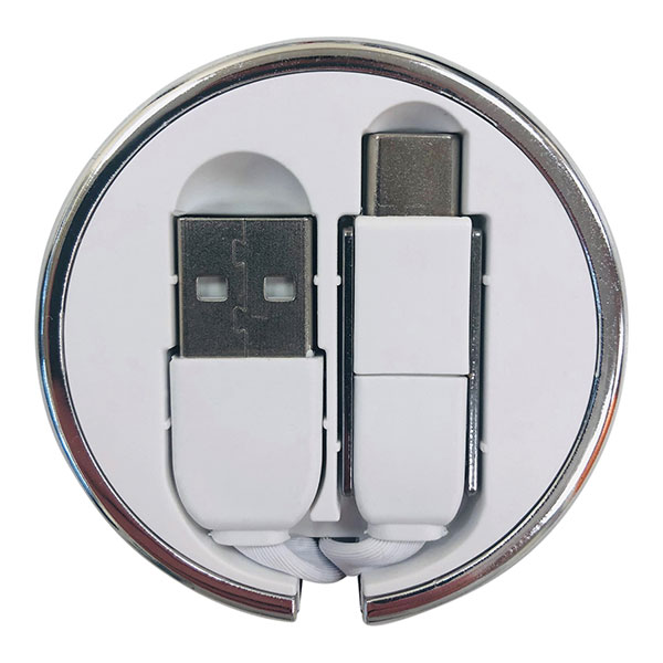 J073 Circular Retractable Charging Cable