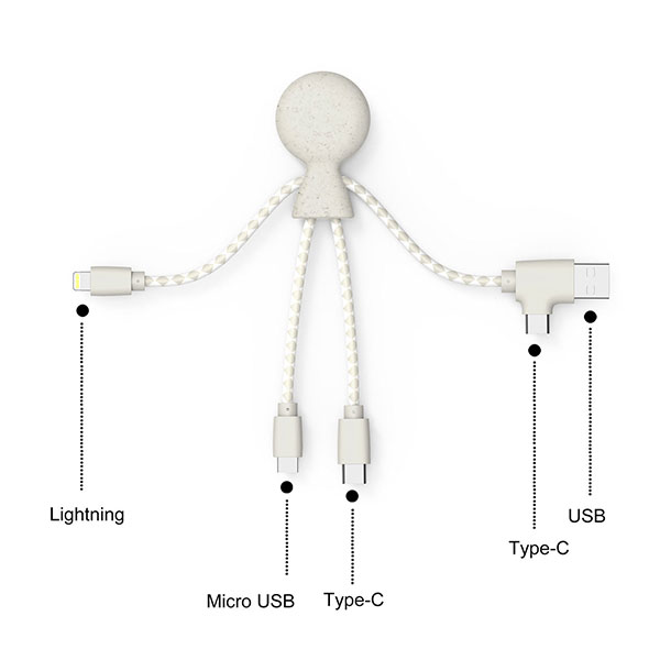 J071 Xoopar Mr Bio Wheat  Charging Cable