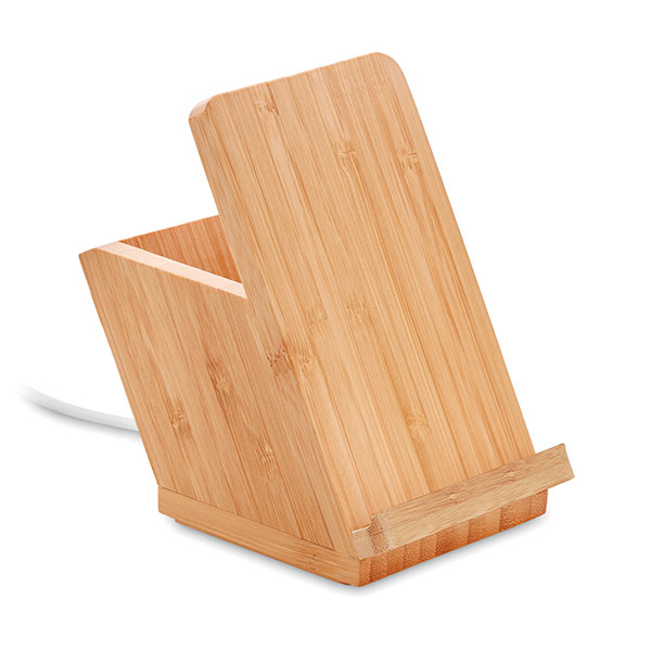 K095 Bamboo Wireless Charging Phone Stand