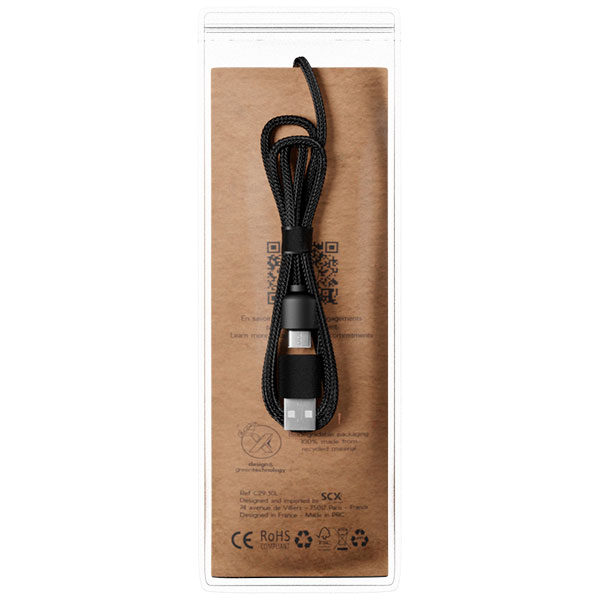 M077 SCX Design 5 in 1 Recycled Charging Cable