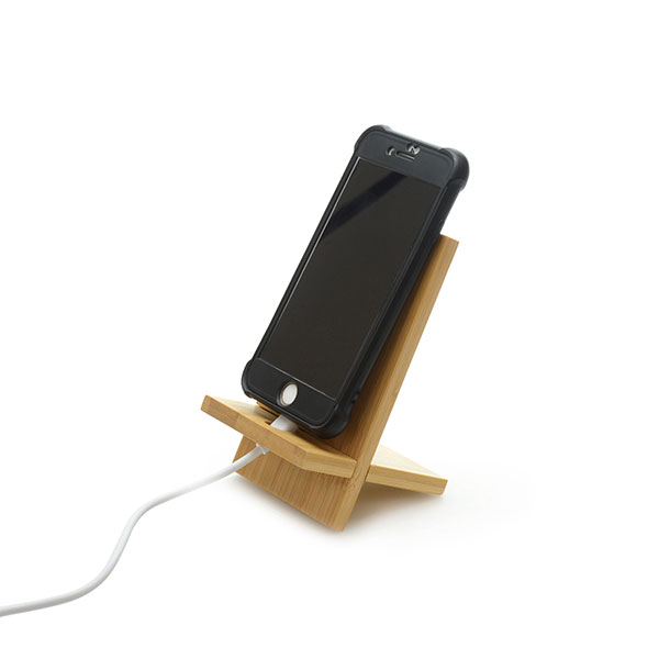 M087 Dylan Bamboo Phone Stand - Spot Colour