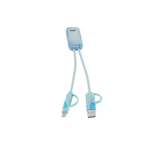 Q012 Berners 6 in 1 Recycled USB Cable - Full Colour