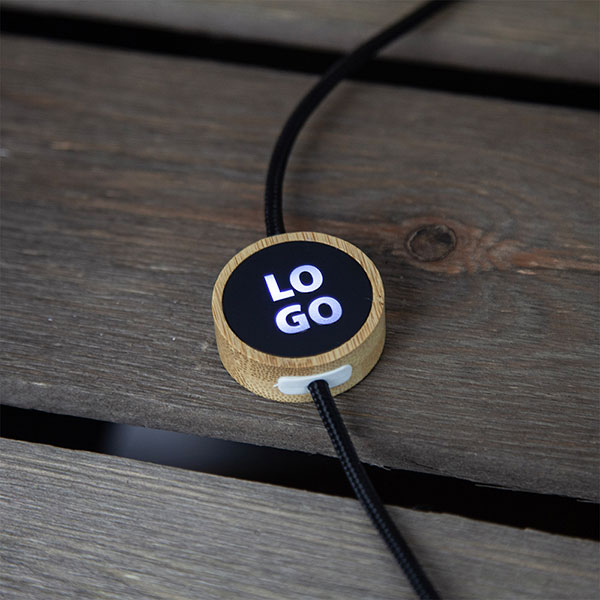 Q013 Bamboo Multi Cable with LED