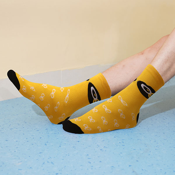 P167 Crew Woven Bamboo Socks