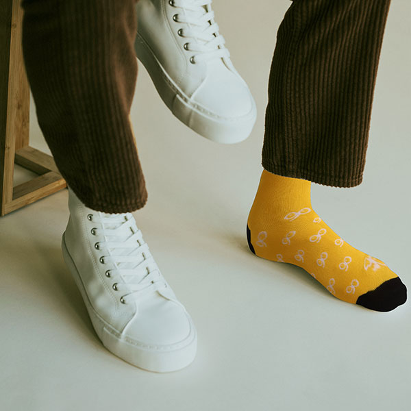 P167 Crew Woven Bamboo Socks