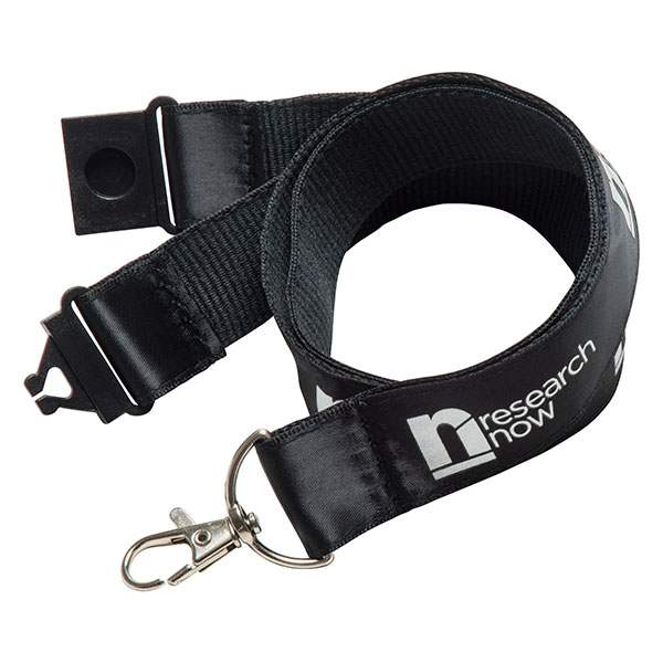 P080 20mm Printed Satin Applique Lanyard