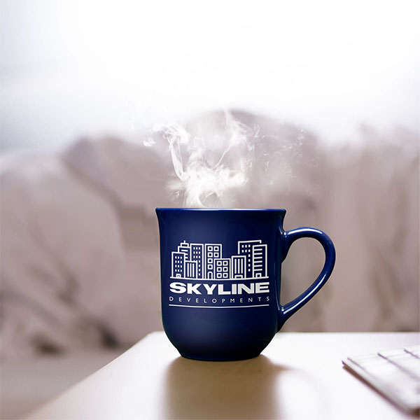 P094 Bell Earthenware Mug - Coloured