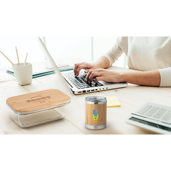 P056 Airtight Lunch Box with Bamboo Lid