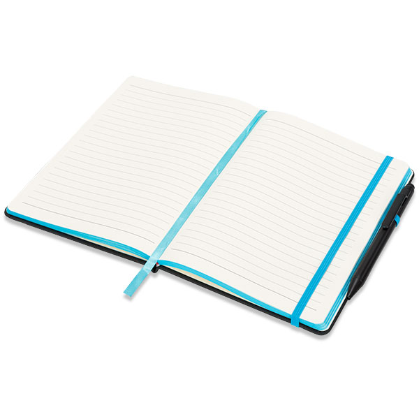 P147 Medium Noir Edge Notebook - Debossed