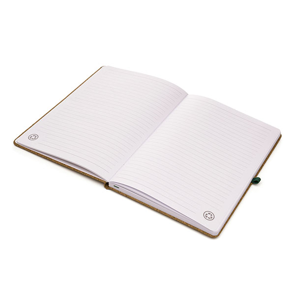 P146 Recycled Tea Ground and Cork A5 Notebook