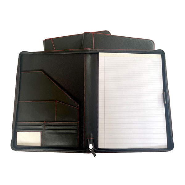 N065 Tailored Leather Zipped A4  Folder 