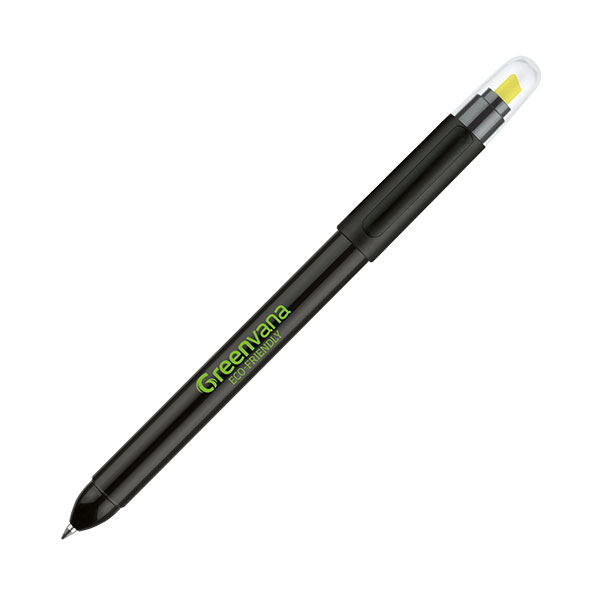 H033 senator Duo Polished Plastic Multifunction Ballpen & Highlighter