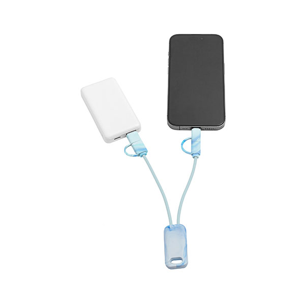 P021 Berners 6 in 1 Recycled USB Cable - 1 Colour