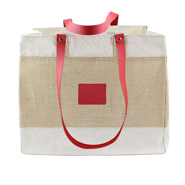 L135 Jute Tote Bag - Full Colour