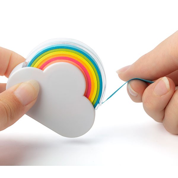 L061 Rainbow Memo Tape Dispenser-Full Colour 