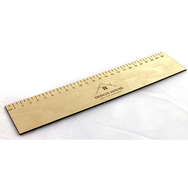 L063 25cm Bespoke Wooden Ruler-Full Colour 