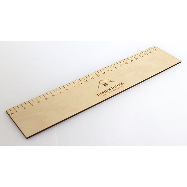 L063 25cm Bespoke Wooden Ruler-Full Colour 