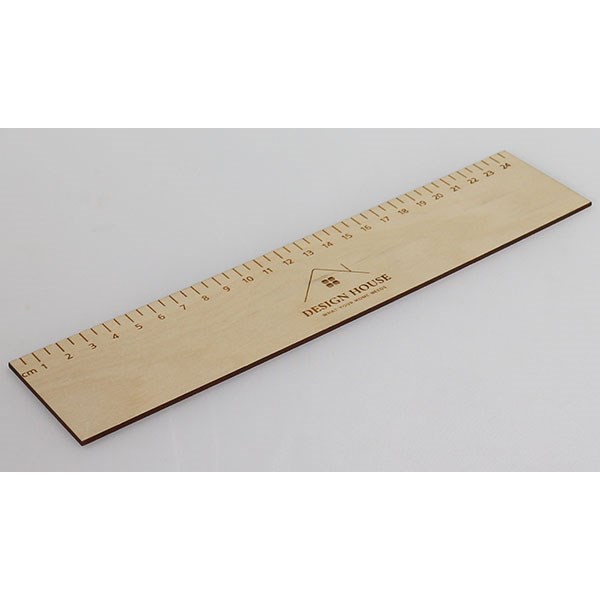 L063 25cm Bespoke Wooden Ruler-Full Colour 