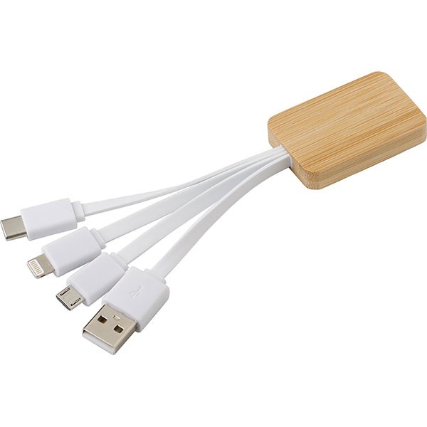 L083 Bamboo 3 in 1 Charger - Full Colour