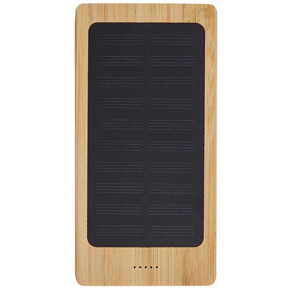 L082 8000mAh Bamboo Solar Powerbank - Full Colour