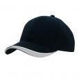 H153 Brushed Heavy Cotton 6 Panel Baseball Cap