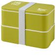 N054 MIYO Eco Lunch Box - Double - Spot Colour