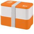 N054 MIYO Eco Lunch Box - Double - Spot Colour
