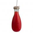 L027 Recycled Glass Bottle With Straw 600ml