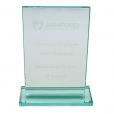 H143 Jade Green Budget Rectangle Award