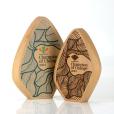 Q096 Solid Beech Faceted Award