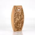Q096 Solid Beech Faceted Award