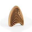 Q096 Solid Beech Faceted Award