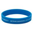 N077 Debossed and Infilled Silicone Wristband