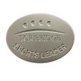 Q075 20mm Metal Relief Nickel Plated Badge