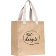 Q047 Dargate Coloured Jute Tote Bag - Full Colour