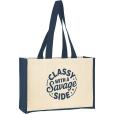 Q047 Brookland Cotton Jute Shopper - Spot Colour