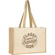 Q047 Brookland Cotton Jute Shopper - Spot Colour
